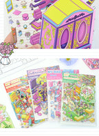 DIY 3D Scene Stickers 4 Cute Miniature Scenes