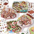 Miniature Scene Stickers-| Fruit Shop | Four Seasons Orchard | Cheese Shop | Sunshine Farm |