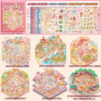 Miniature Scene Collection Set Scenery Stickers 3D House Toys DIY Handmade Stickers
