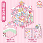 3D Store Series Stickers-| Capybara Hot Springs | Little Bear Bakery | Rabbit Clothing Store | Capybara Restaurant | Puppy Mart | Bunny Amusement Park | Do Do Panda Tea House |