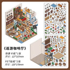 Today's Business Hours Series Part 1 3D Scenery Stickers