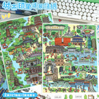 City Impressions 3D Stickers-| Moon Building | Building Fireworks | Single Pc