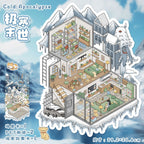 Large-size Scary Cartoon 3D Stickers-| Dreamy Ocean | Campus Strange | Quiet Hospital | Cold Apocalypse | Single Pc