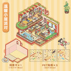 Home Series 3D Stickers-| Leisure Life Party | Winter Home Party | Retro Stay-at-home Party | Cozy Cottage Party | Single Pc