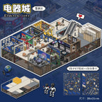 3D Stickers-| Dream Castle | Weekend Vacation | Supermarket Small World | Electric City | Burger King | Witch House | Single Pc