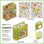 Creative scene stickers- | Venice Theater | Interstellar Express | Small shop | Grandma's kitchen|Single pc