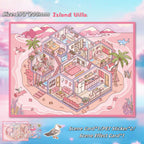 Large-size Cartoon 3D Stickers-| Treasure Island | Wishing For Fish | Meow Star Cruise | Island Villa | Single Pc