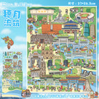 City Impressions 3D Stickers-| Moon Building | Building Fireworks | Single Pc