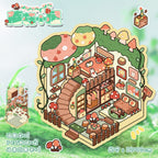 Small 3D stickers-| Mushroom House | Green Plant House | Summer Ice Shop | Rabbit Burger Shop | Rabbit ice cream shop | Sweet Sugar-coated Hawthorn Berries | The Eight Immortals | Panda House | Single Pc