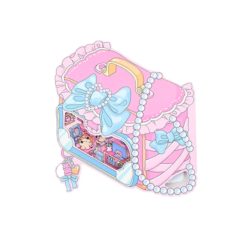 DIY 3D Scene Stickers 4 Cute Miniature Scenes