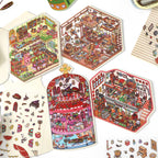 Creative scene stickers- | Venice Theater | Interstellar Express | Small shop | Grandma's kitchen|Single pc