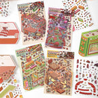 Creative scene stickers- | Venice Theater | Interstellar Express | Small shop | Grandma's kitchen|Single pc