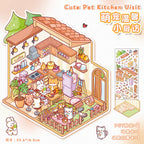 Store Series Scenery Stickers-| Pet Kitchen | Pet coffee Nest | Warm Bread Shop | Hot Pot Shop | Single Pc