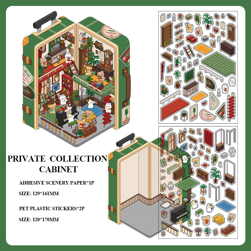 Today's Business Hours Series Part 1 3D Scenery Stickers