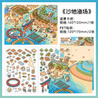 3D DIY Landscaping Deco-| Happy Pottery Club | Forest Ceramics Workshop | Sushi Restaurant At Sea | Sandbar Fishery | Single Sheet