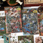 3D Scenery Stickers Nature Series-| Thousand-Page Sandbar | Forest of Oblivion |Single Sheet