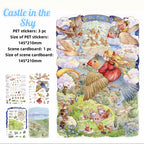 Dream River Hand-drawn Collection DIY 3D Scene Stickers 2 Cute Mini Scenes
