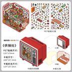 Creative scene stickers- | Venice Theater | Interstellar Express | Small shop | Grandma's kitchen|Single pc