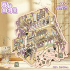 Artistic 3D Stickers-| Art Museum | Spring Wisteria House | Single Pc