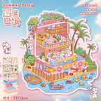 Girl's Heart Series 3D Stickers-| Mysterious Cake Box | Summer Party | Single Pc