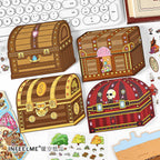 3D Large Size Scenery Sticker| Crab Treasure Box | Underground Treasure Hunt | Castle Treasures |Hide And Seek In The Valley| Single Sheet