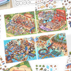 3D DIY Landscaping Deco-| Happy Pottery Club | Forest Ceramics Workshop | Sushi Restaurant At Sea | Sandbar Fishery | Single Sheet
