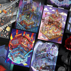 3D Sticker DIY-| Deep Sea Collection Museum | Midnight DJ | Castle Bank | Pipeline Café |Single sheet
