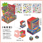 3D Deco Scene Sticker-| Record Store | eSports Room | Energy Station | Arcade |Single sheet