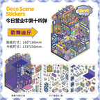 3D Stickers-| Sweetheart Clinic | Ghost Inn | Tomato Express | Nightclub |Single Sheet