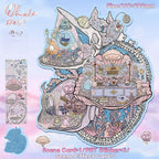 Large creative 3D stickers-| whale fall | Snow Rabbit House |Single Pc